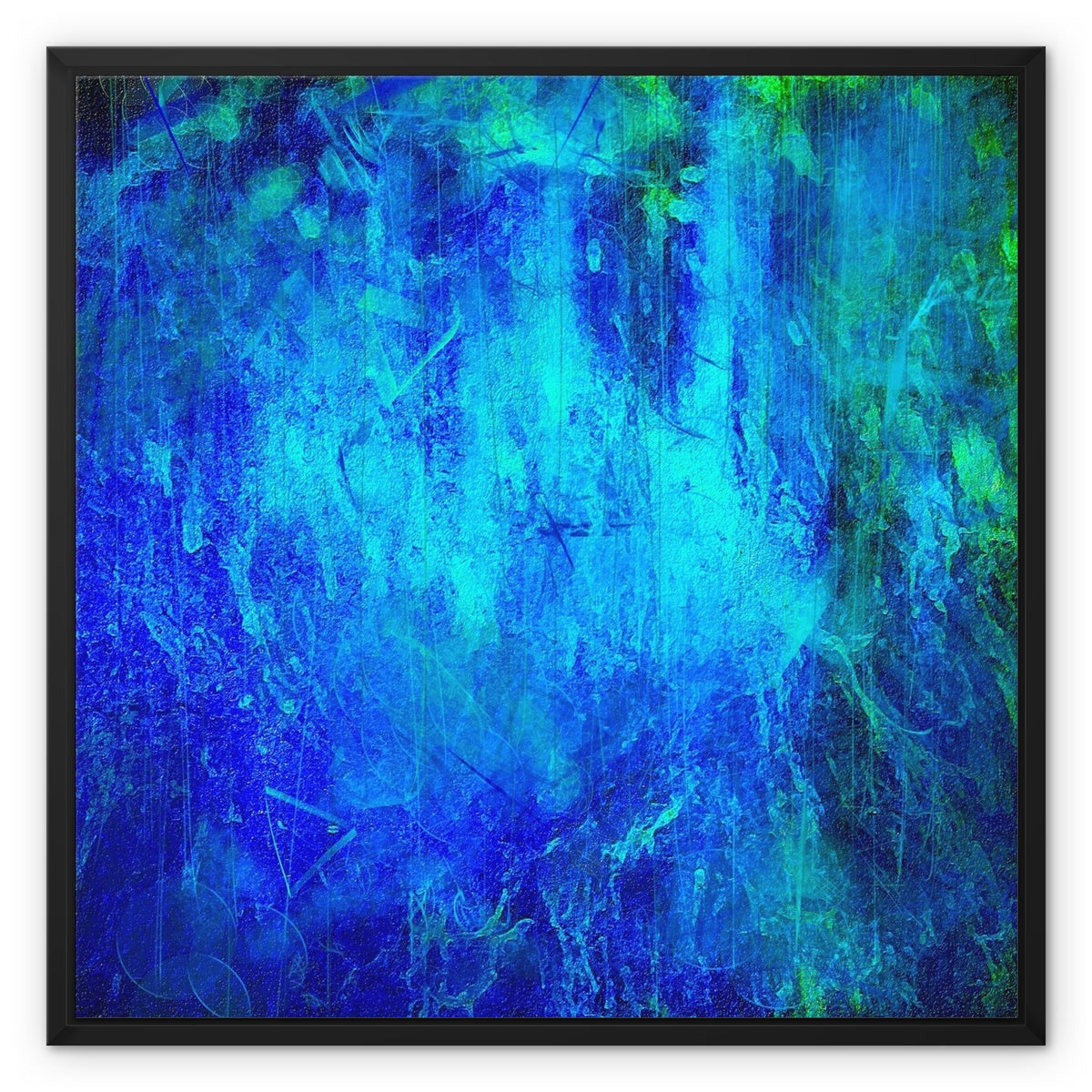 The Waterfall Abstract Painting | Framed Canvas From Scotland