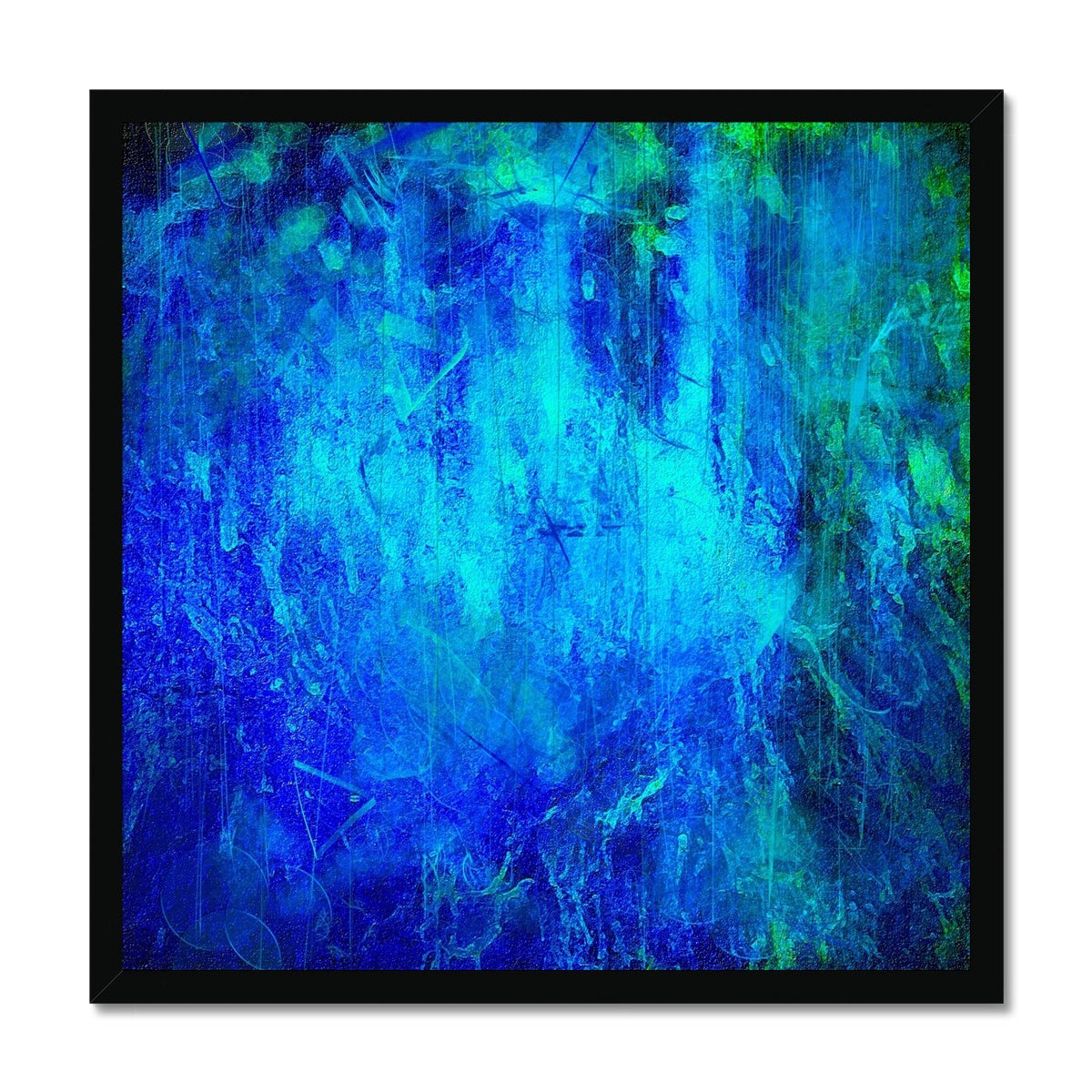 The Waterfall Abstract Painting | Framed Prints From Scotland