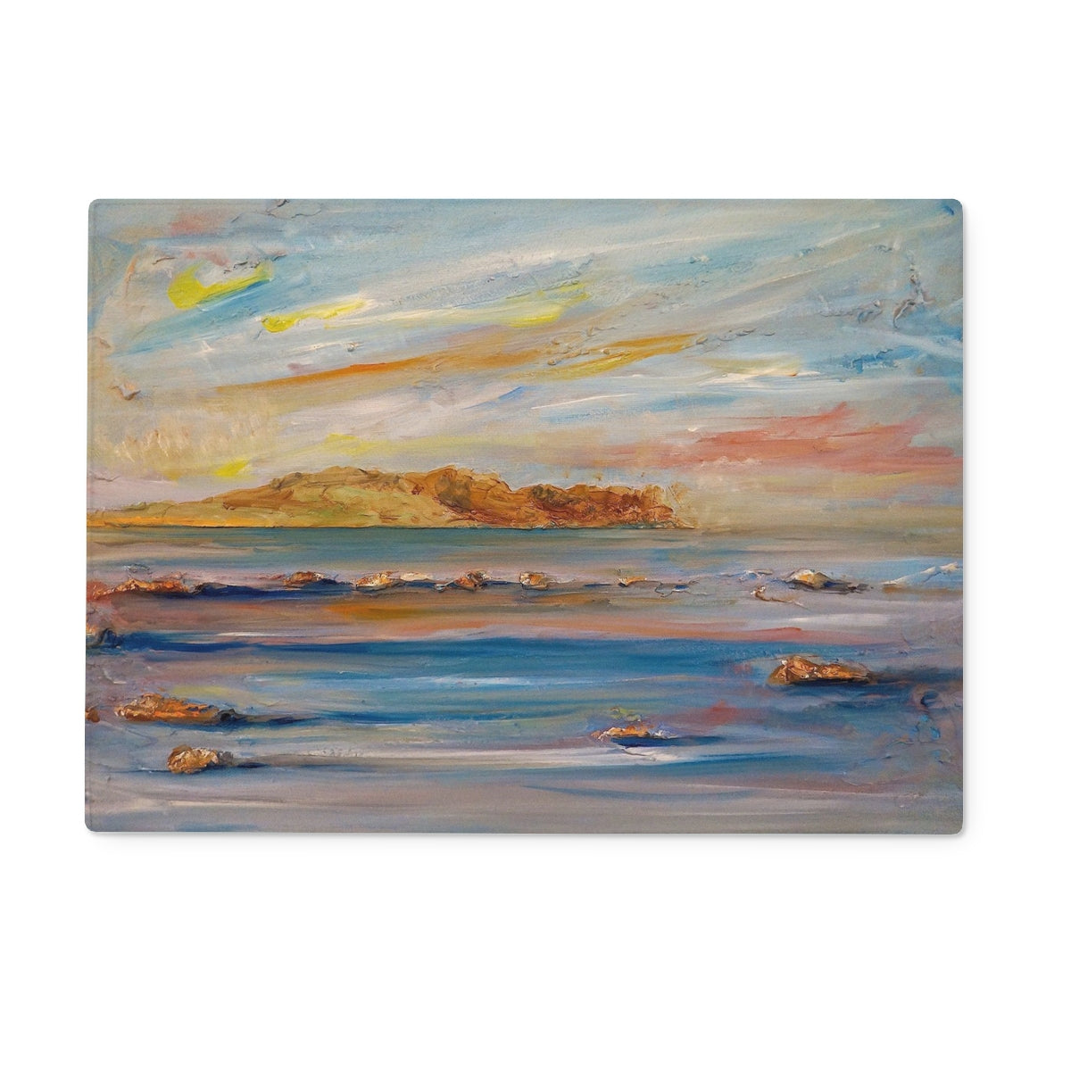 Tiree Dawn Art Gifts Glass Chopping Board