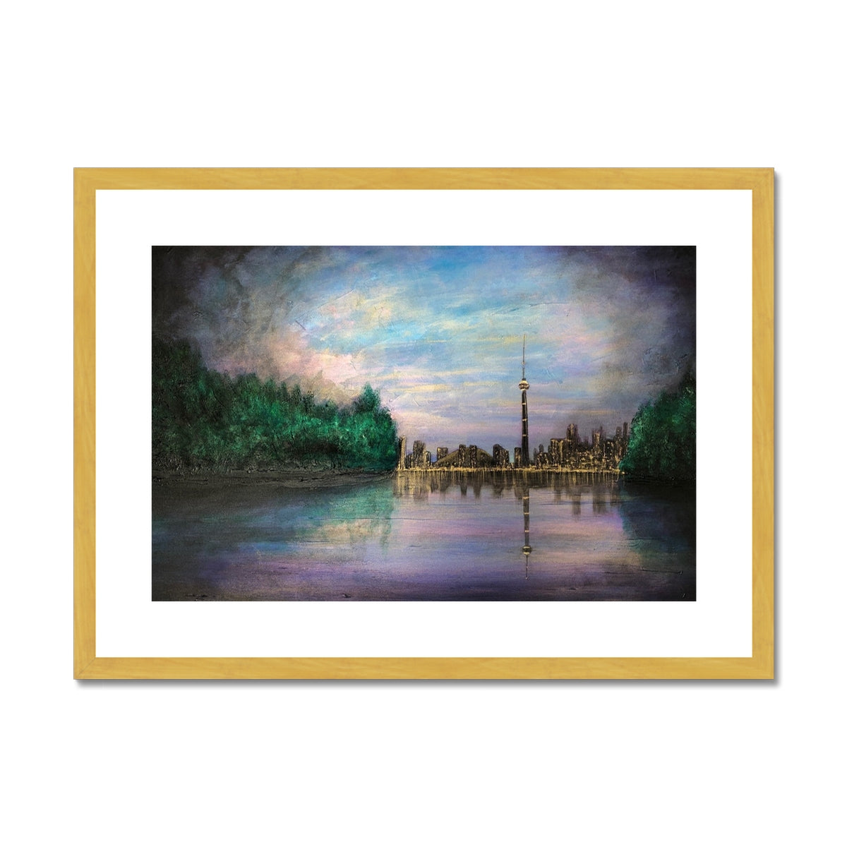 Toronto Last Light Painting | Antique Framed & Mounted Prints From Scotland