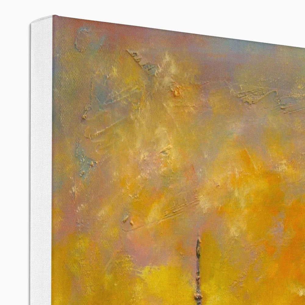 Toronto Summer Dusk Original Cityscape Painting on Canvas - World Art Gallery Scotland Worldwide Shipping Hunter Scottish Prints