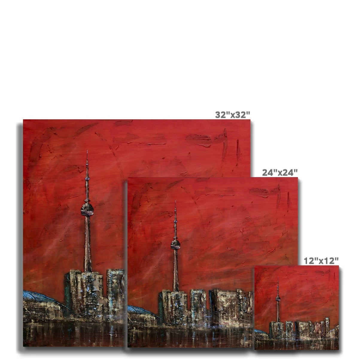 Toronto Sunset Painting | Canvas From Scotland