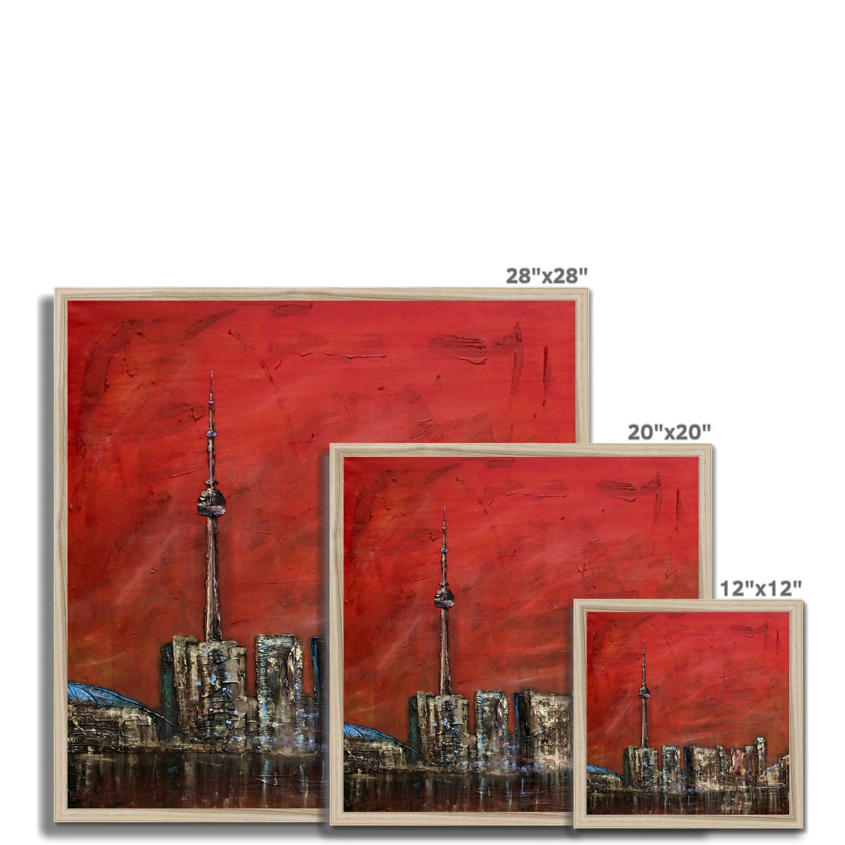 Toronto Sunset Painting | Framed Prints From Scotland