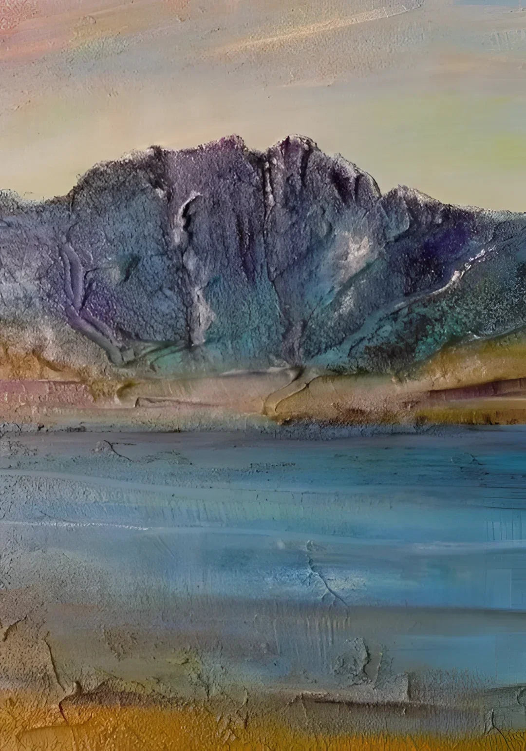 Torridon Iii - Lochs & Mountains Art Gallery Scotland Worldwide Shipping Impasto Mountain Landscape Kevin Hunter Portfolio Giclee Prints