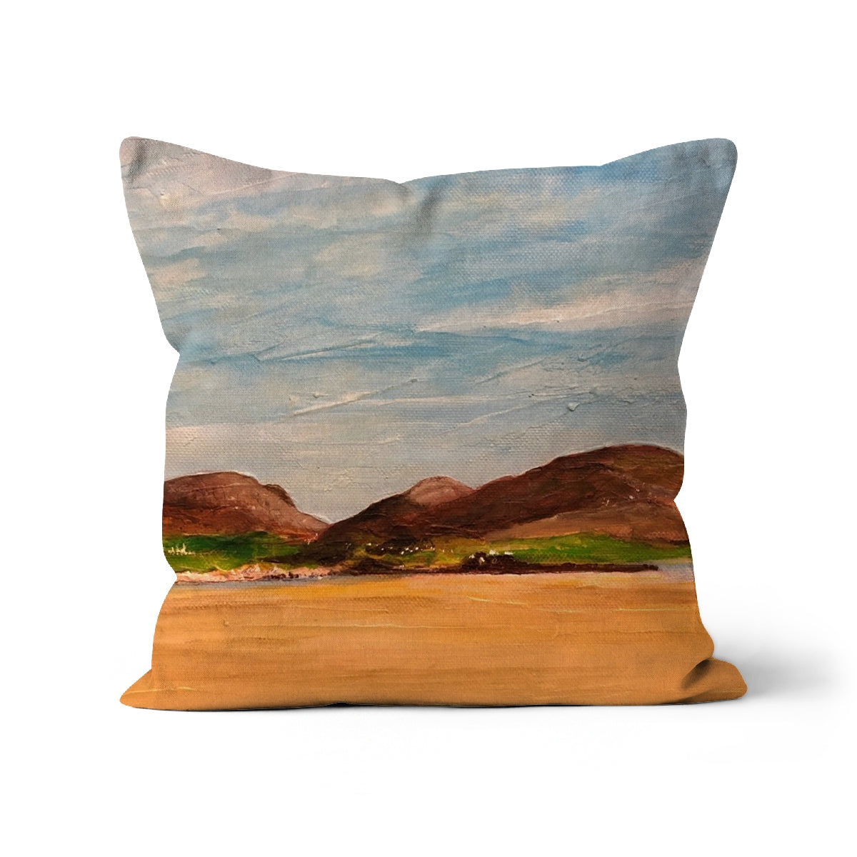 Uig Sands Lewis Art Gifts Cushion | Hebridean Islands Art Gallery | Paintings, Prints, Homeware and Art Gifts From Scotland By Scottish Artist Kevin Hunter