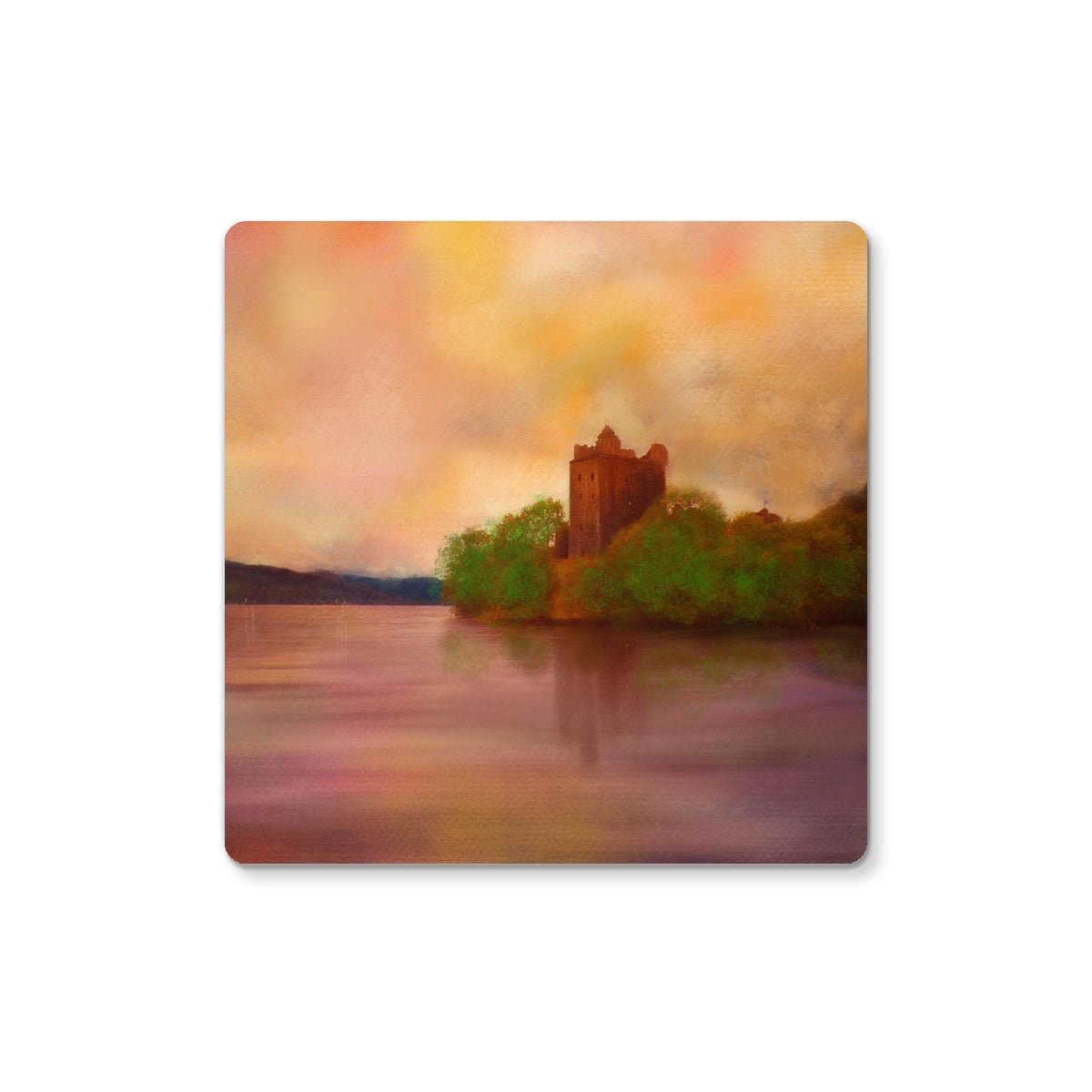 Urquhart Castle | Scottish Art Gifts | Coaster