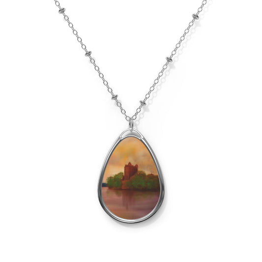 Urquhart Castle Art Necklace | Scottish Art Gifts