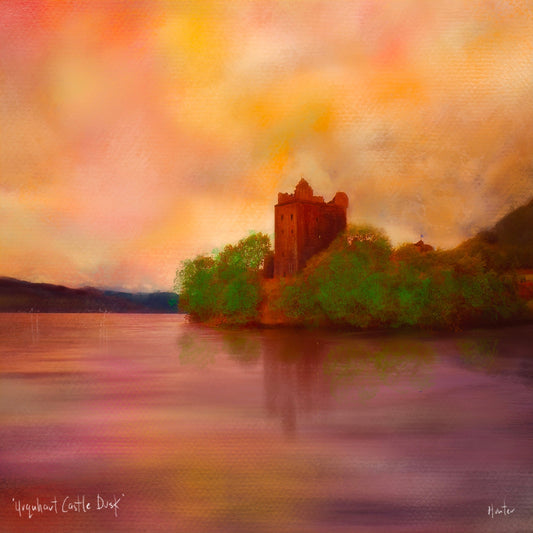 Urquhart Castle Dusk | Scotland In Your Pocket | Scottish Art Gifts