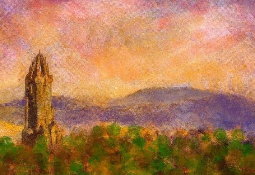 Wallace Monument Dusk Art Prints from my Historic & Iconic Art Gallery Collection