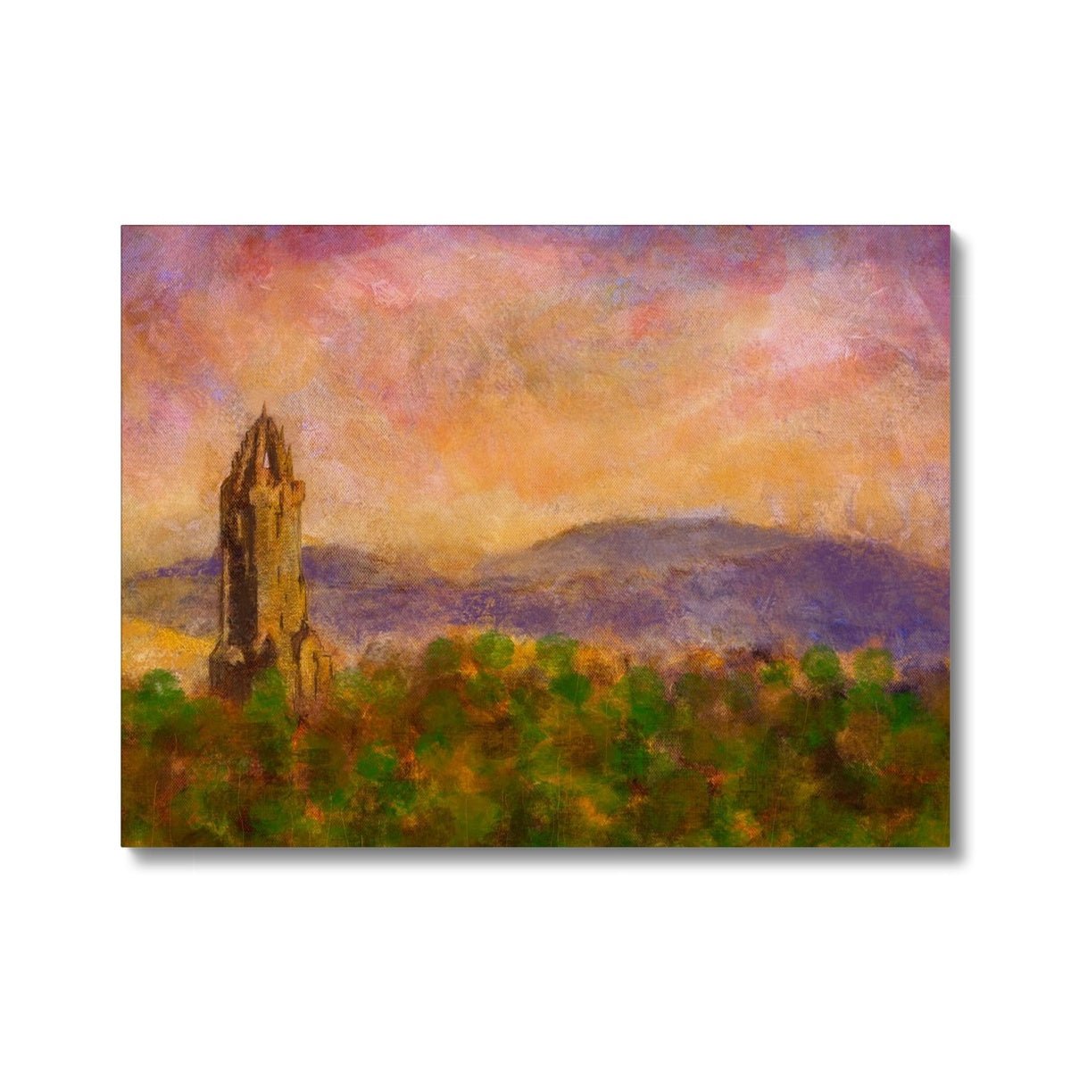 Wallace Monument Dusk Painting | Canvas From Scotland