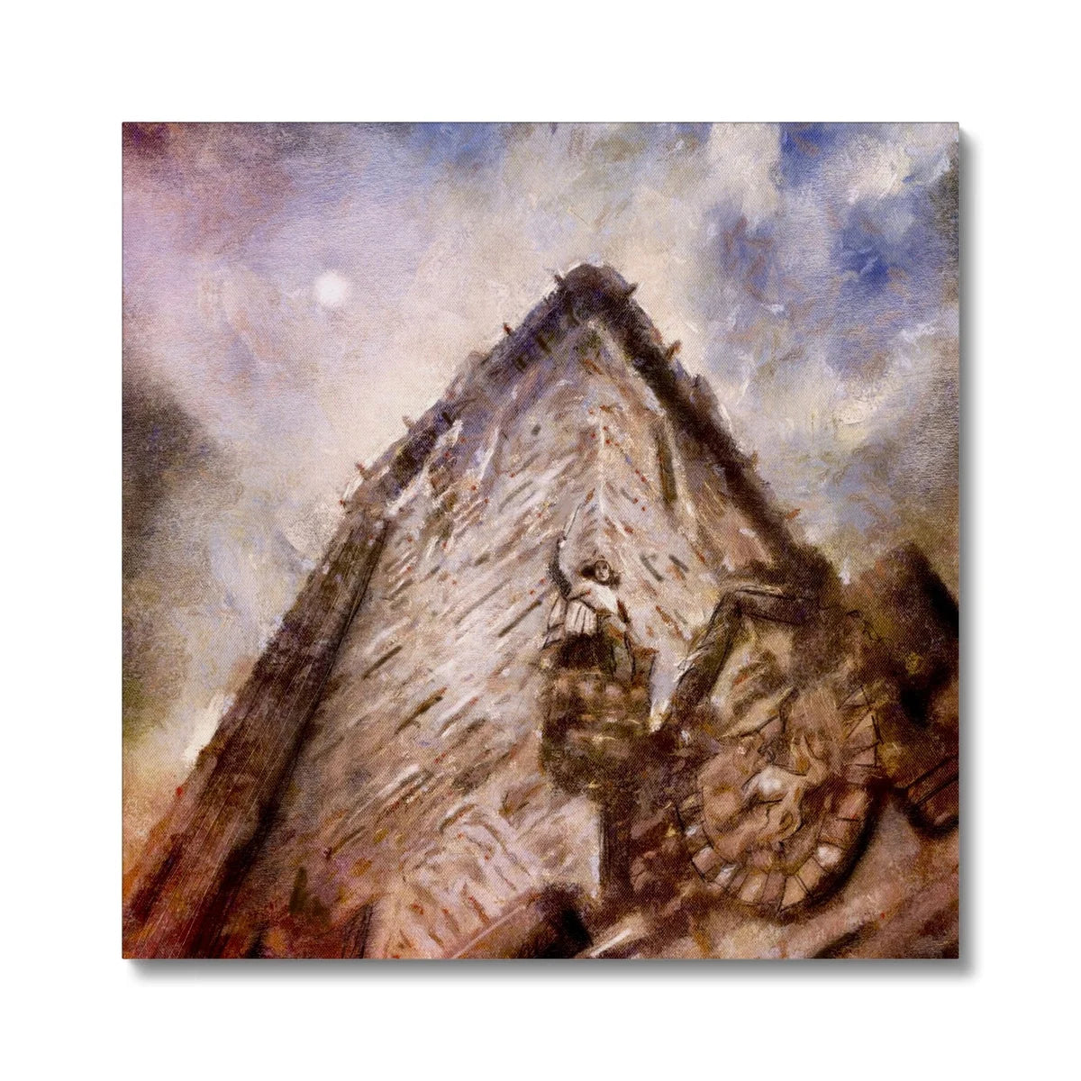 Wallace Monument Moonlight Canvas - Historic & Iconic Art Gallery Scotland Worldwide Shipping Scottish Castles Paintings and Fine Prints