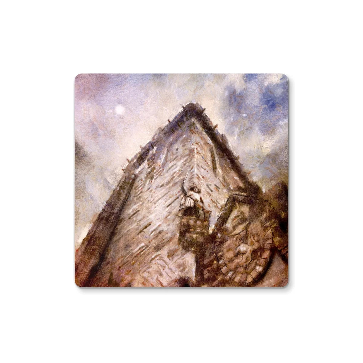 Wallace Monument Moonlight Coaster - Historic & Iconic Art Gallery Scotland Worldwide Shipping Scottish Castles Paintings and Fine Prints