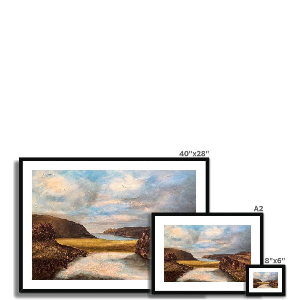 Westfjords Iceland Painting | Framed & Mounted Prints From Scotland