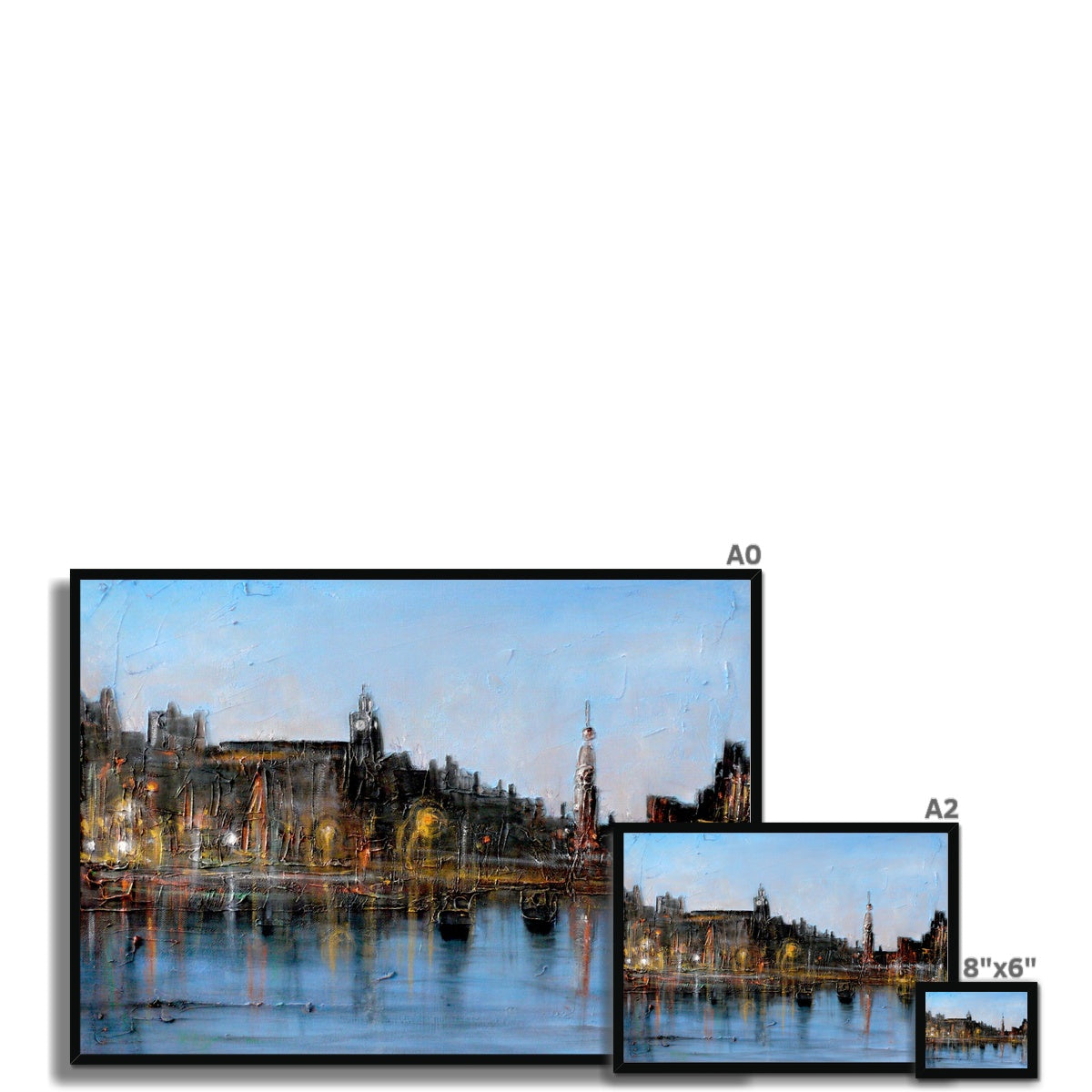 Winter In Amsterdam Painting | Framed Prints From Scotland