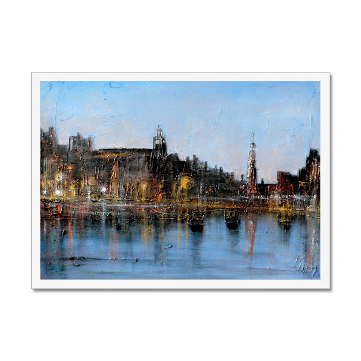 Winter In Amsterdam Painting | Framed Prints From Scotland