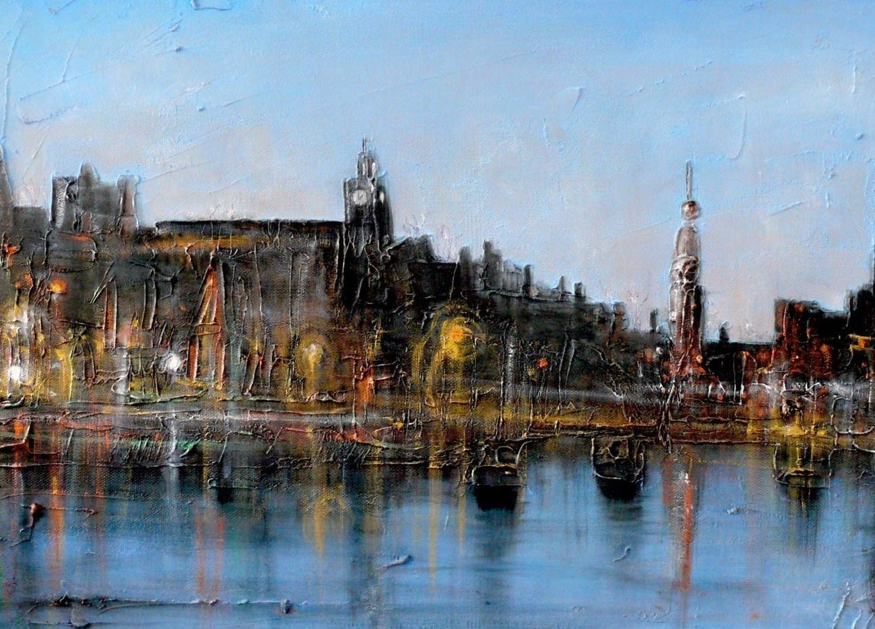 Winter In Amsterdam Scottish Landscape Painting