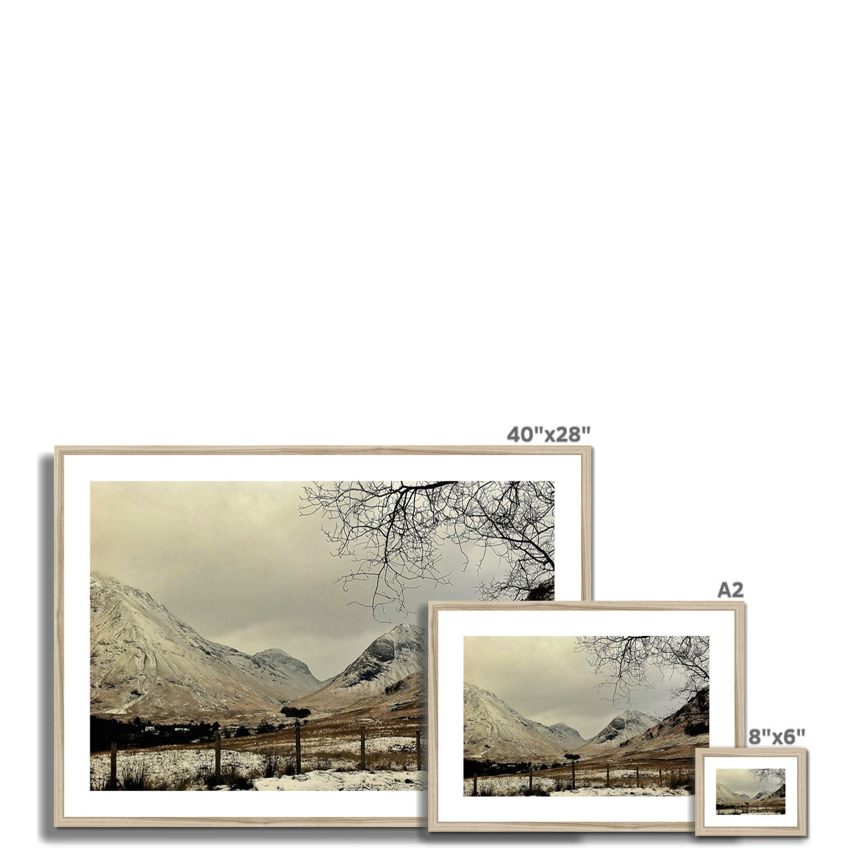 Winter In Glencoe Scottish Landscape Photography | Framed &amp; Mounted Prints From Scotland