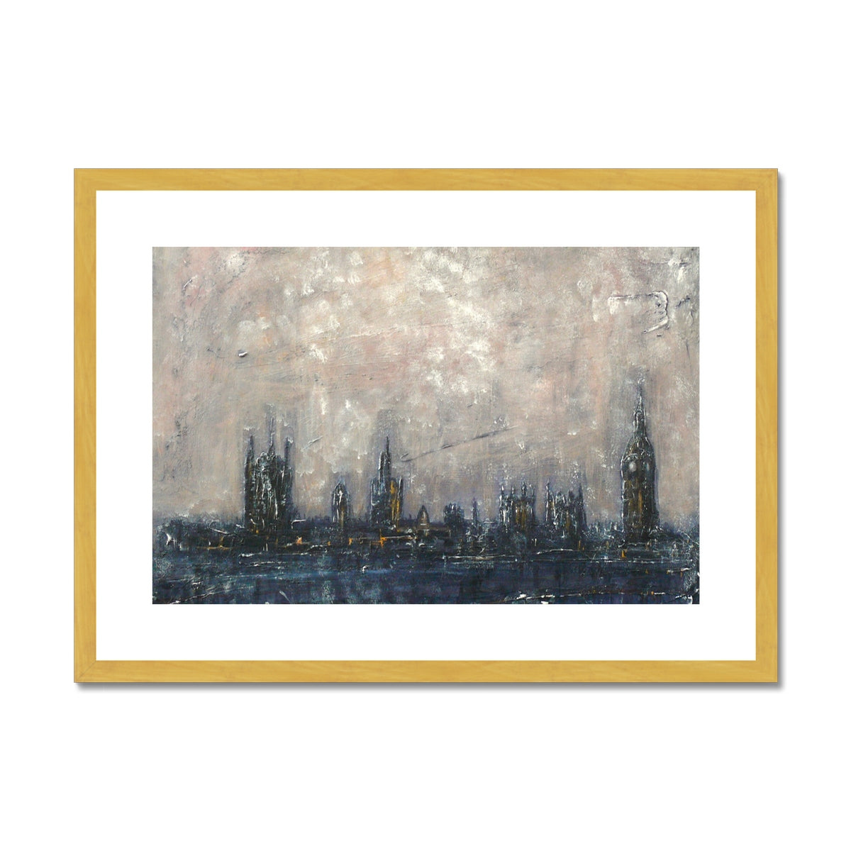 Winter In London Painting | Antique Framed & Mounted Prints From Scotland