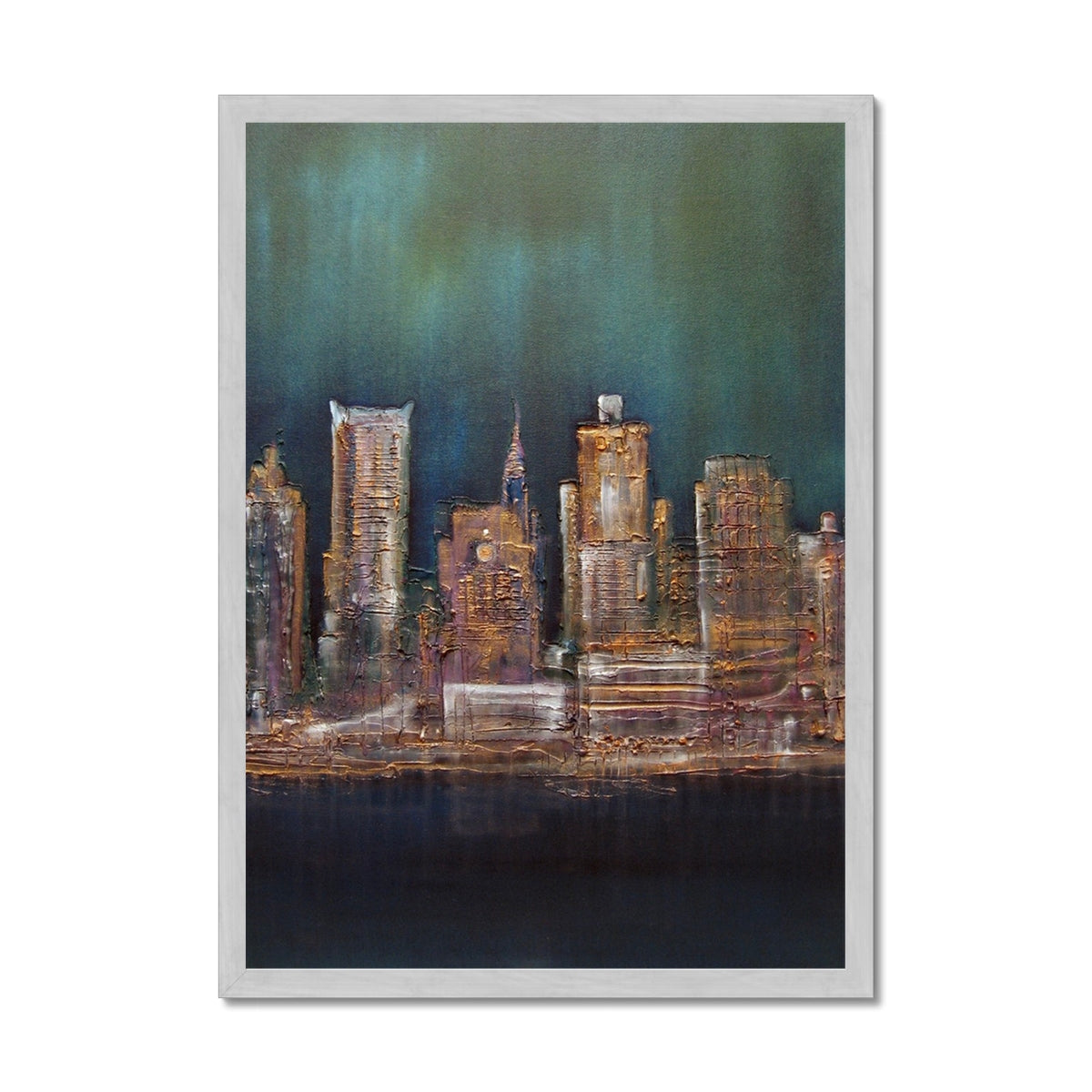 World Paintings - ' New York West Side ' Antique Framed Print