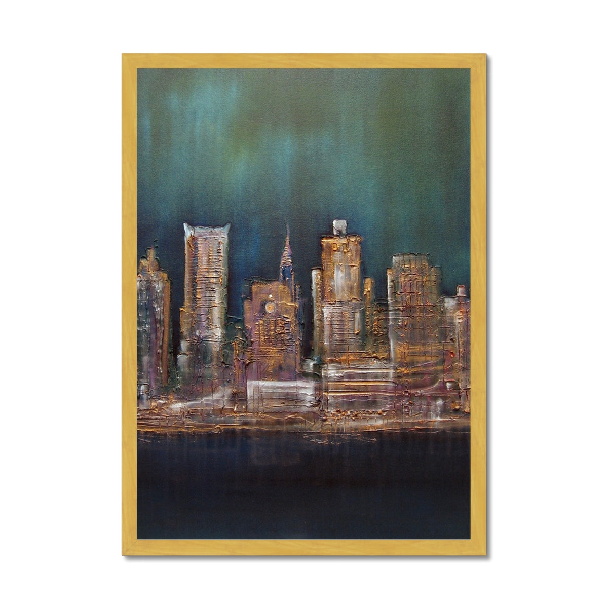 World Paintings - ' New York West Side ' Antique Framed Print