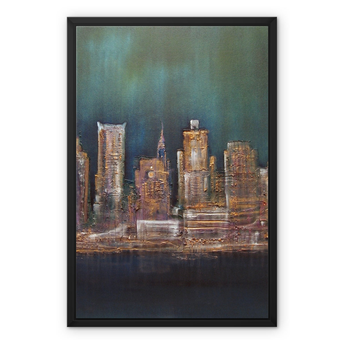 World Paintings - ' New York West Side ' Framed Canvas