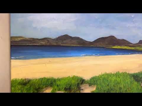 Luskentyre Beach Harris Original Scottish Landscape Painting